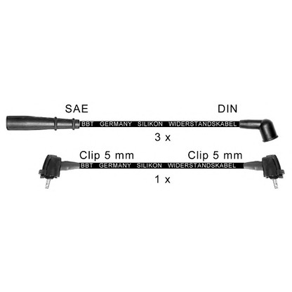 Zdjęcie Zestaw przewodów zapłonowych BBT ZK1607