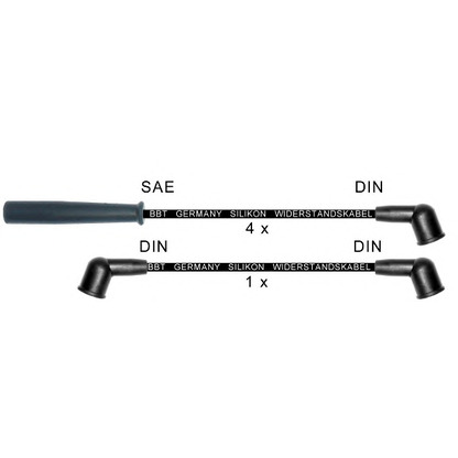 Zdjęcie Zestaw przewodów zapłonowych BBT ZK1686