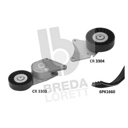 Photo V-Ribbed Belt Set BREDA  LORETT KCA0059