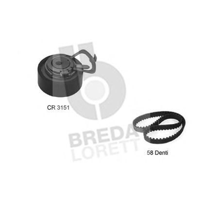 Foto Kit cinghie dentate BREDA  LORETT KCD0222