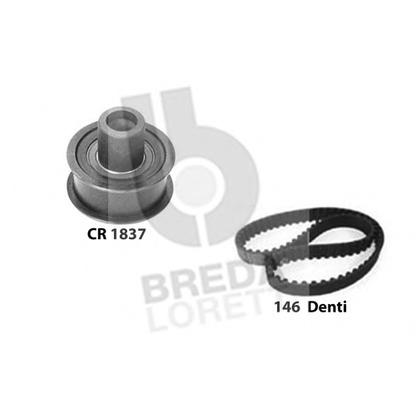 Photo Deflection/Guide Pulley, timing belt BREDA  LORETT KCD0652