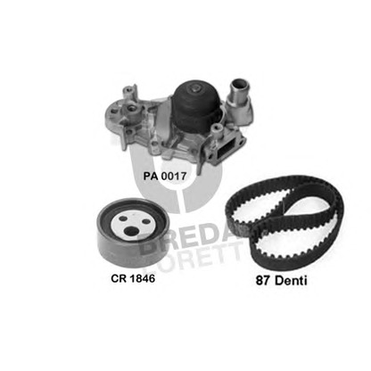 Photo Water Pump & Timing Belt Kit BREDA  LORETT KPA0058A