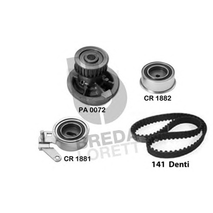 Photo Water Pump & Timing Belt Kit BREDA  LORETT KPA0700B