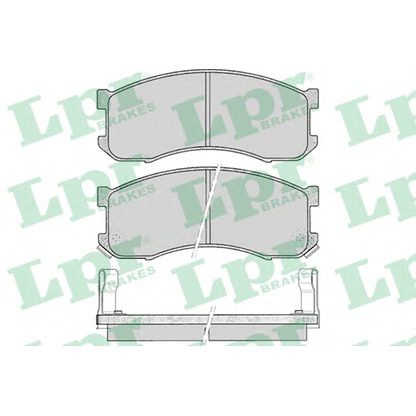 Zdjęcie Zestaw klocków hamulcowych, hamulce tarczowe LPR 05P041