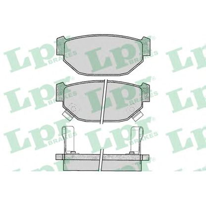 Zdjęcie Zestaw klocków hamulcowych, hamulce tarczowe LPR 05P048