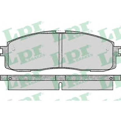 Foto Kit pastiglie freno, Freno a disco LPR 05P066