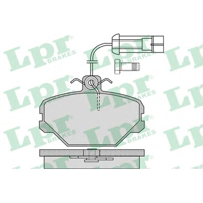 Photo Brake Pad Set, disc brake LPR 05P1092