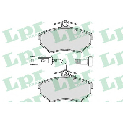 Photo Brake Pad Set, disc brake LPR 05P1136