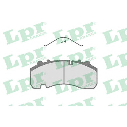 Photo Kit de plaquettes de frein, frein à disque LPR 05P1187