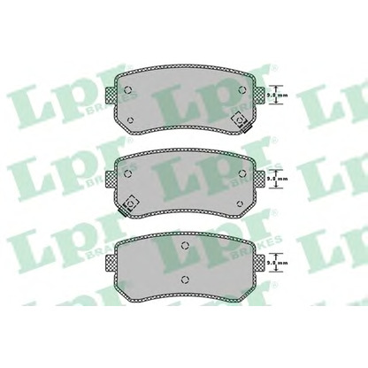 Photo Brake Pad Set, disc brake LPR 05P1344