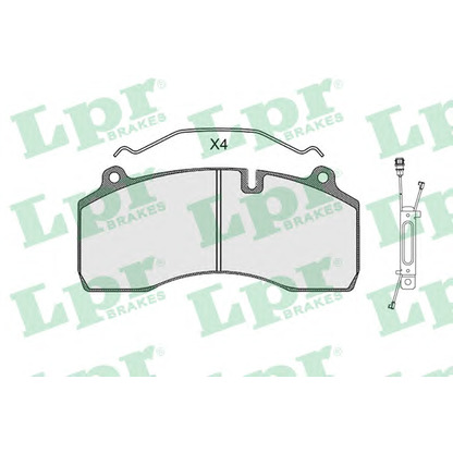 Photo Brake Pad Set, disc brake LPR 05P1501A