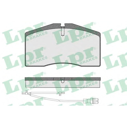 Photo Brake Pad Set, disc brake LPR 05P1585A