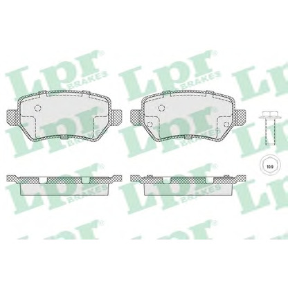 Photo Brake Pad Set, disc brake LPR 05P1650