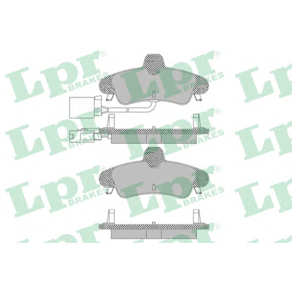 Photo Kit de plaquettes de frein, frein à disque LPR 05P1668