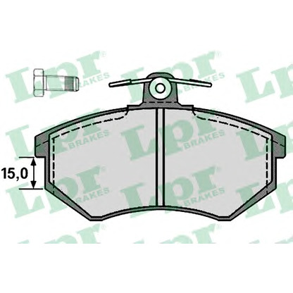 Photo Brake Pad Set, disc brake LPR 05P216