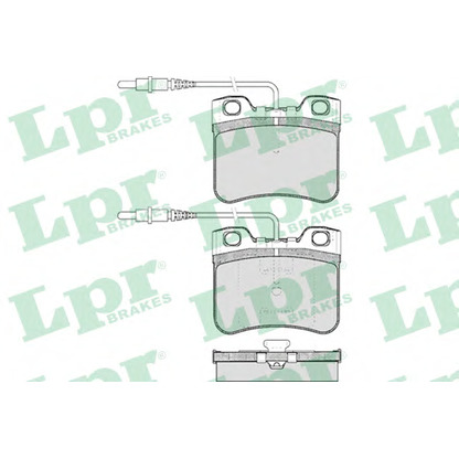 Photo Brake Pad Set, disc brake LPR 05P283