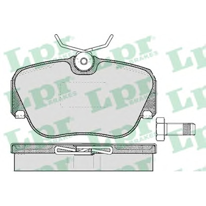 Photo Kit de plaquettes de frein, frein à disque LPR 05P302