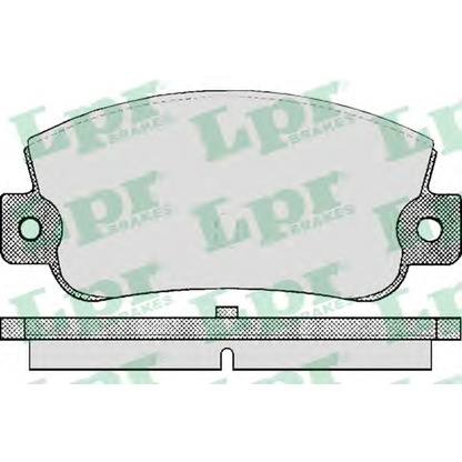 Фото Комплект тормозных колодок, дисковый тормоз LPR 05P410