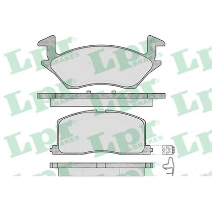 Фото Комплект тормозных колодок, дисковый тормоз LPR 05P560
