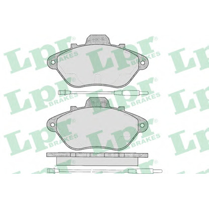 Photo Brake Pad Set, disc brake LPR 05P583