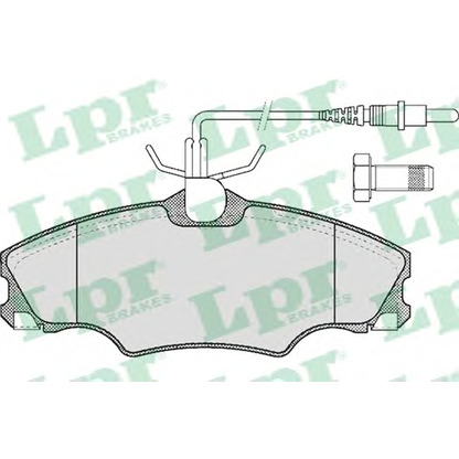 Photo Brake Pad Set, disc brake LPR 05P619