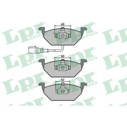 Photo Brake Pad Set, disc brake LPR 05P692