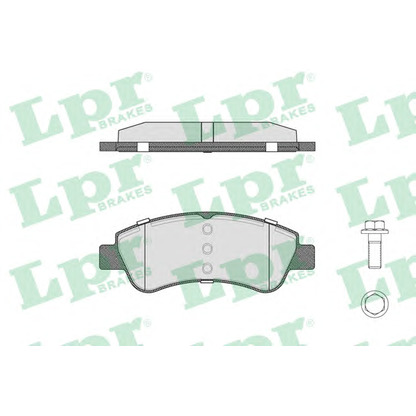 Photo Brake Pad Set, disc brake LPR 05P789