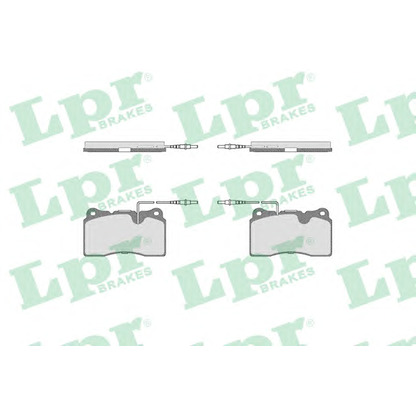 Photo Brake Pad Set, disc brake LPR 05P863