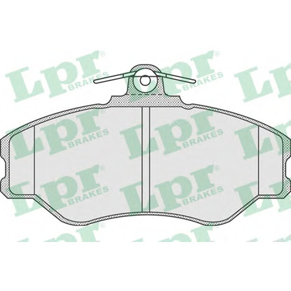 Фото Комплект тормозных колодок, дисковый тормоз LPR 05P920