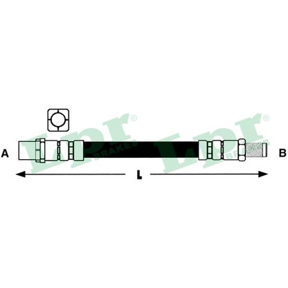 Zdjęcie Przewód hamulcowy elastyczny LPR 6T48329
