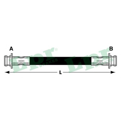 Zdjęcie Przewód hamulcowy elastyczny LPR 6T47605