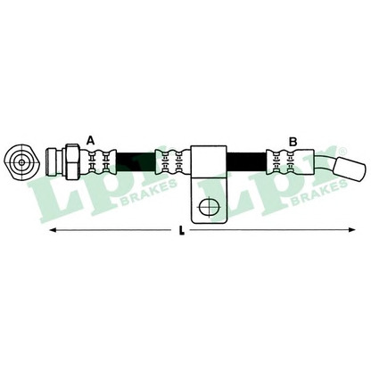 Zdjęcie Przewód hamulcowy elastyczny LPR 6T48148