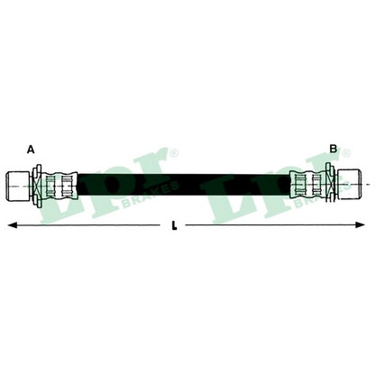 Zdjęcie Przewód hamulcowy elastyczny LPR 6T48130