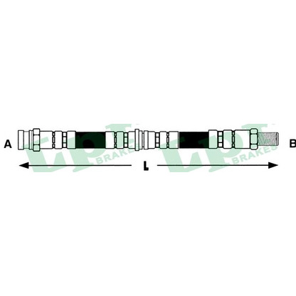 Foto Tubo flexible de frenos LPR 6T46270