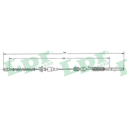 Photo Cable, parking brake LPR C0028B