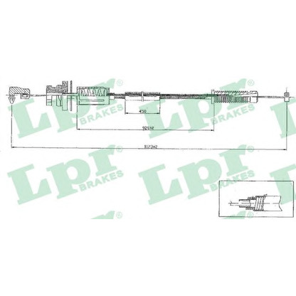 Foto Cable del acelerador LPR C0079A