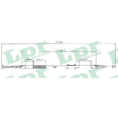 Photo Cable, parking brake LPR C0086B