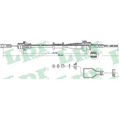 Фото Трос, управление сцеплением LPR C0114C