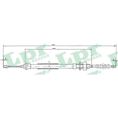 Foto Cable de accionamiento, freno de estacionamiento LPR C0115B