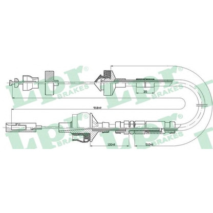 Foto Cavo comando, Comando frizione LPR C0151C