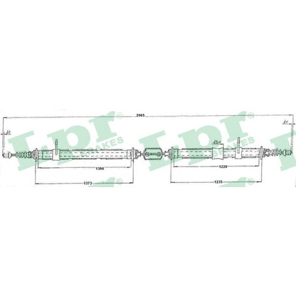 Photo Cable, parking brake LPR C0159B