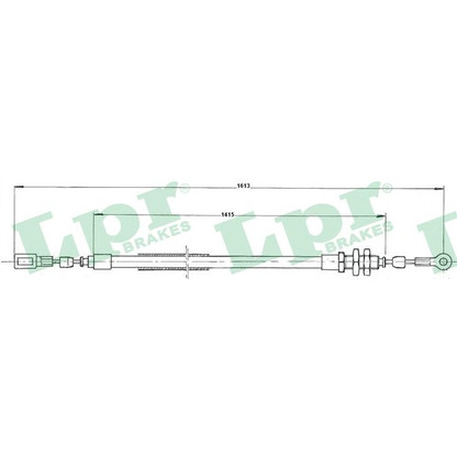 Photo Cable, parking brake LPR C0171B