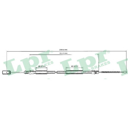 Photo Cable, parking brake LPR C0211B