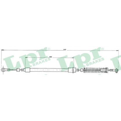 Foto Cable de accionamiento, freno de estacionamiento LPR C0215B