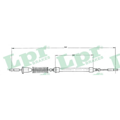 Photo Cable, parking brake LPR C0218B