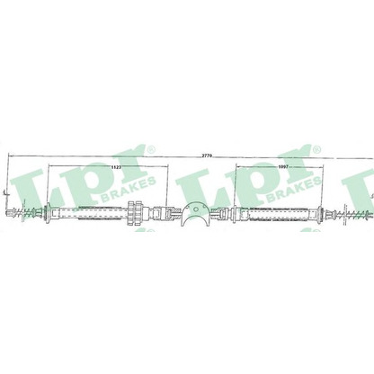 Foto Cable de accionamiento, freno de estacionamiento LPR C0245B