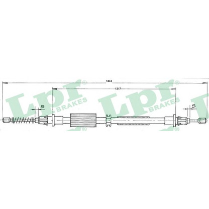 Photo Cable, parking brake LPR C0264B