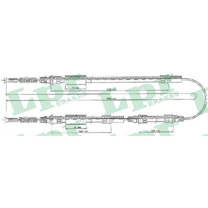 Photo Cable, parking brake LPR C0280B