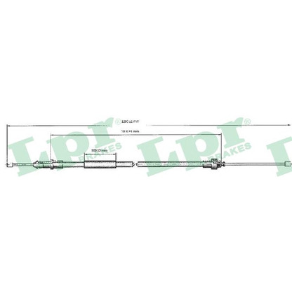 Photo Cable, parking brake LPR C0334B