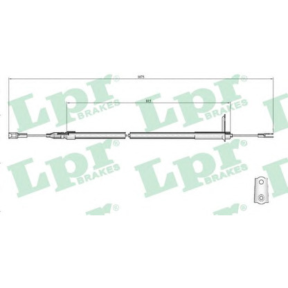 Photo Cable, parking brake LPR C0407B